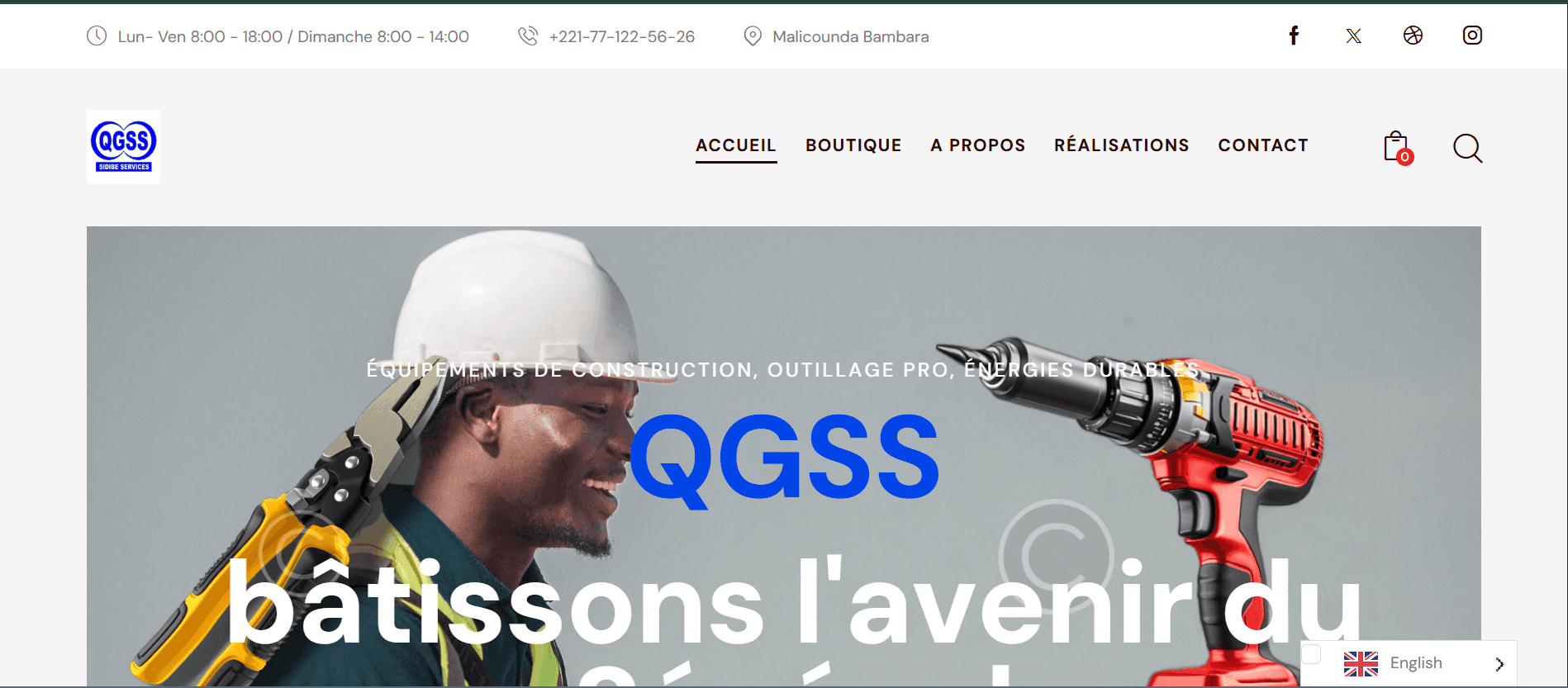 Aperçu de QGSS · Quincaillerie Sidibé
